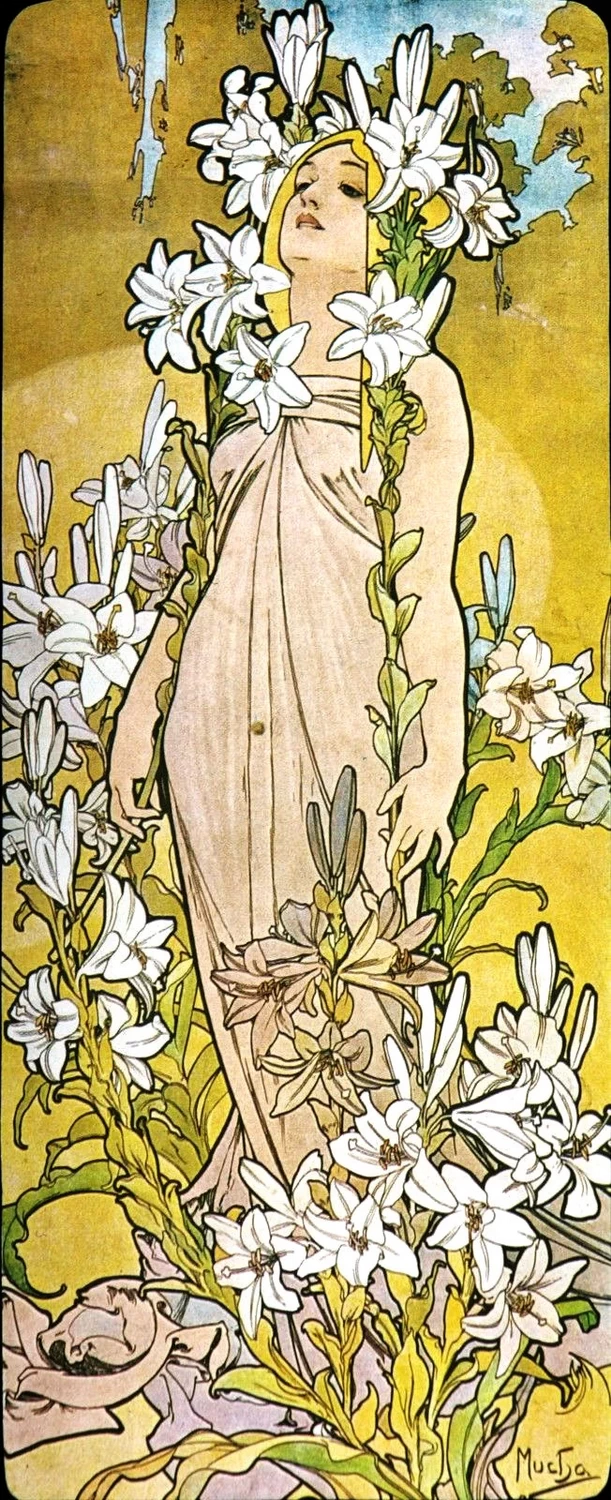 Alfons Mucha - I gigli